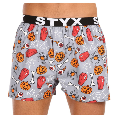 Men's shorts Styx art sports rubber Halloween coffins