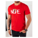 Men's red T-shirt with Dstreet print