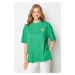 Trendyol Green 100% Cotton Oversize/Wide Fit Pocket Detailed Knitted T-Shirt