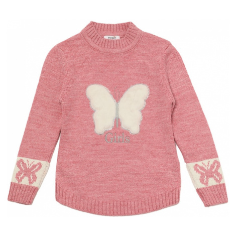 Trendyol Dried Rose Butterfly Girl Knitwear Sweater