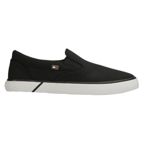 Tommy Hilfiger VULC CANVAS Dámske slip-on tenisky, čierna, veľkosť