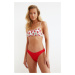 Trendyol Bikini Bottom - Red - Plain