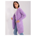 Purple cardigan with pockets