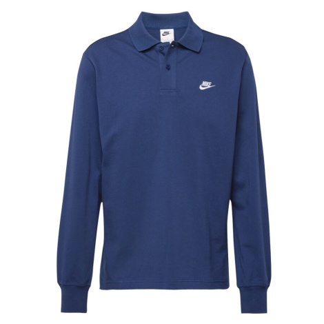 Nike Sportswear Tričko 'CLUB'  námornícka modrá / biela