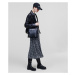 Sukňa Karl Lagerfeld K Print Pleated Skirt Čierna