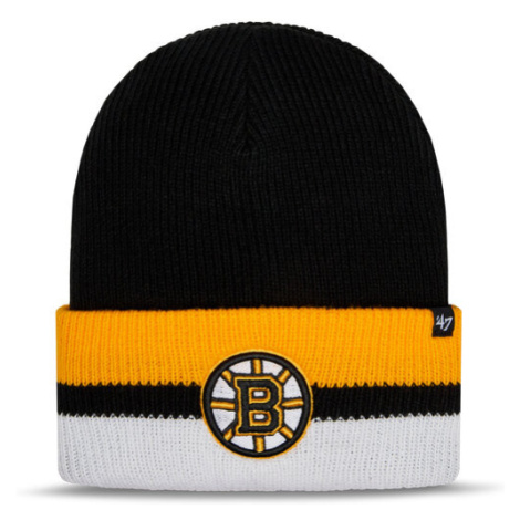 47 Brand Čiapka NHL Boston Bruins Split Cuff '47 H-SPLCC01ACE-BK Čierna