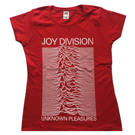 Joy Division tričko Unknown Pleasures Červená