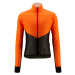 SANTINI Cyklistická vetruodolná bunda - REDUX LITE - oranžová/čierna