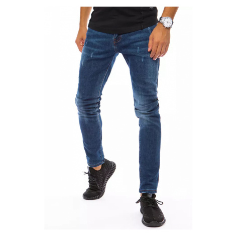Pánske modré džínsové nohavice Dstreet