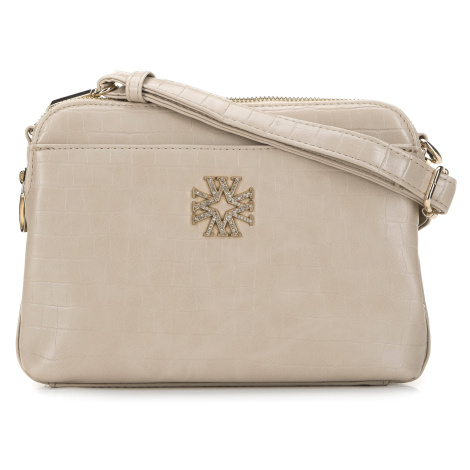 Dámska crossbody kabelka Wittchen z kroko ekokože, trojkomorová 29-4Y-017-B9