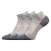 Voxx Rex 15 Unisex športové ponožky - 3 páry BM000002527300102487 svetlo šedá melé
