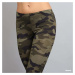 Legíny Urban Classics Ladies Camo Leggings Camo Green