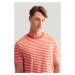 TRIČKO GANT STRIPED SS T-SHIRT GRAPEFRUIT ORANGE