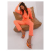 Fluo orange sweatpants 7/8 legs