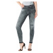 Tommy Jeans Rifle - Tommy Hilfiger MID RISE SKINNY NORA SNSTGR sivé