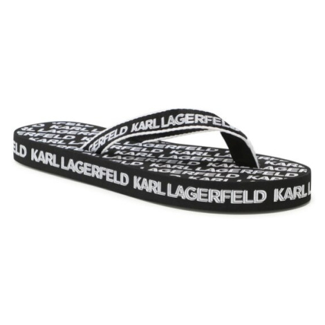 KARL LAGERFELD Žabky KL81003 Y01 Čierna