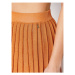 Patrizia Pepe Plisovaná sukňa 8G0258/K016-J2U6 Oranžová Regular Fit
