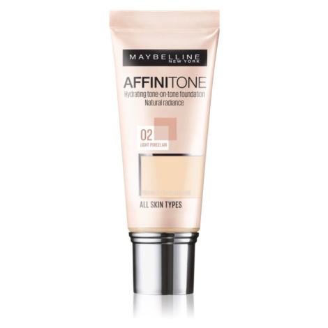 MAYBELLINE NEW YORK Affinitone hydratačný make-up odtieň 02 Light Porcelain