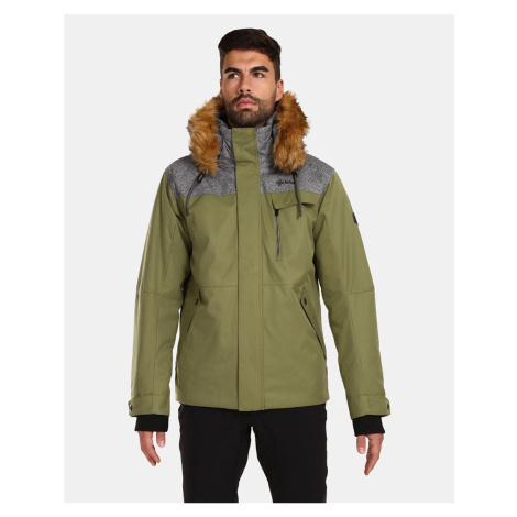 Men's winter jacket Kilpi ALPHA-M Green