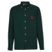 Tommy Hilfiger Košeľa - CASHMERE TOUCH MONOGRAM RF SHIRT zelená