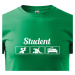 Vtipné tričko s potiskem pro studenty