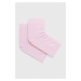 Ponožky na jogu JOYINME ON/OFF the Mat ružová farba