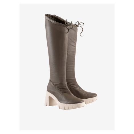 Brown Heeled Boots Högl - Women