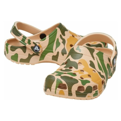 Crocs Classic Printed Camo Clog Sandále Chai/Tan