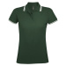 SOĽS Pasadena Women Damské polo tričko SL00578 Forest green / White