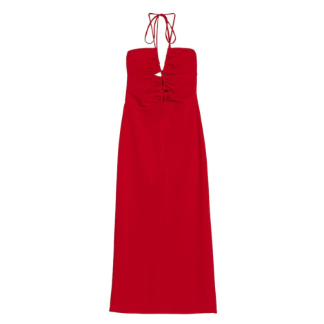 Bershka Letné šaty  červená