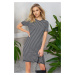 Trendyol Black Mini Knitwear Striped Basic Dress