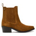 Tommy Hilfiger Členková obuv Th Suede Cowboy Boot FW0FW08034 Hnedá