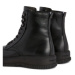 Tommy Hilfiger Čižmy Th Everyday Class Termo Lth Boot FM0FM04658 Čierna