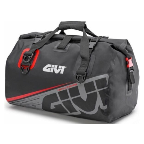 Givi EA115GR Waterproof Cylinder Seat Bag 40L Grey Red Taška