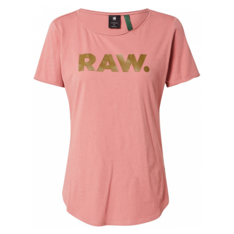 G-Star RAW Tričko  zlatá / ružová