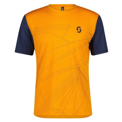 Scott TRAIL FLOW SS Cyklistický dres, oranžová, veľkosť