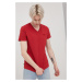 Bavlnené tričko Superdry červená farba, jednofarebné
