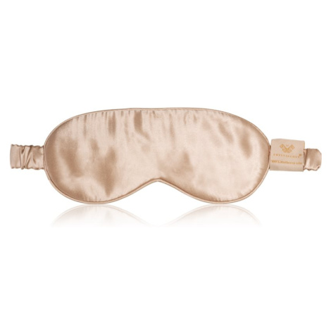 Crystallove Silk Eye Mask maska na spanie Gold