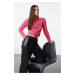 Trendyol Fuchsia Beard/Fuzzy Yarn Knitwear Sweater