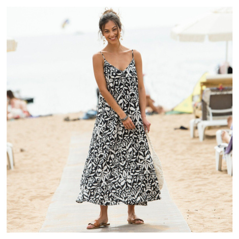 Dlhé šaty s potlačou a nastaviteľnými ramienkami Blancheporte