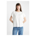 DEFACTO Crew Neck Modal Basic Short Sleeve T-Shirt