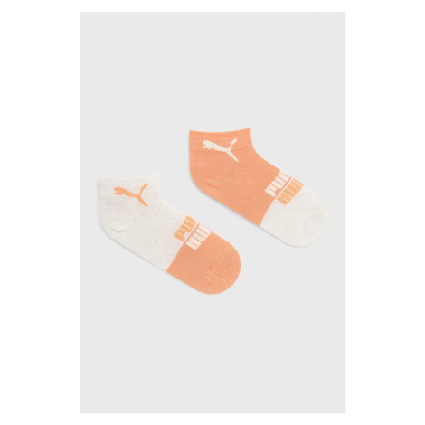 Detské ponožky Puma (2-pak) 935462.G oranžová farba