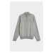 SVETER GANT SUPERFINE LAMBSWOOL HALF ZIP GREY MELANGE