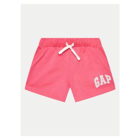 Gap Športové kraťasy 890984-01 Ružová Regular Fit