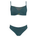 Dámske dvojdielne plavky Fashion10 S1002N-7 tm. zelené - Self