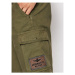 Aeronautica Militare Bavlnené šortky 211BE114CT2847 Zelená Regular Fit