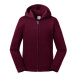 Burgundy children's sweatshirt with hood and zipper Authentic Russell