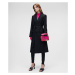 Kabát Karl Lagerfeld Tailored Feminine Coat Čierna