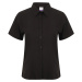 Henbury Dámska košeľa s krátkym rukávom H596 Black