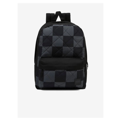 Grey-black ladies checkered backpack VANS - Ladies